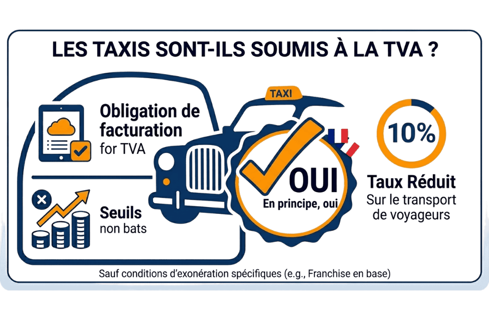 Taux de TVA 10% applicable aux transports de personnes en taxi